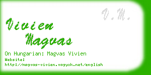 vivien magvas business card